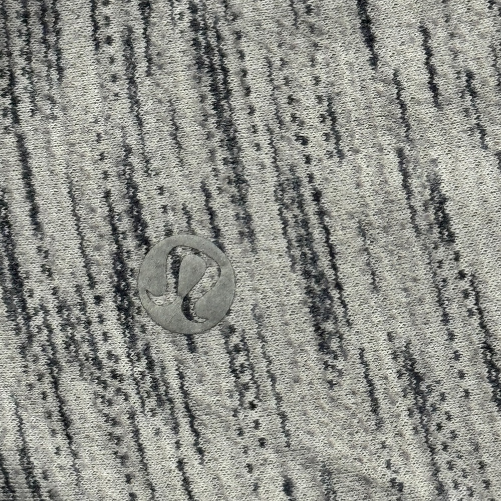 Lululemon Top Womens‎ 12 Gray Tiger Space Dye Meant To Move Tee Athletic Running - Picture 8 of 10